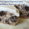 Brownie Chunk Cupcakes with Cream Cheese Frosting