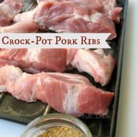 Easy Crock Pot Country Style Pork Shoulder Ribs