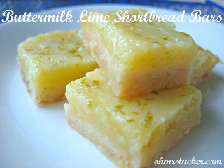 Buttermilk Lime Shortbread Bars