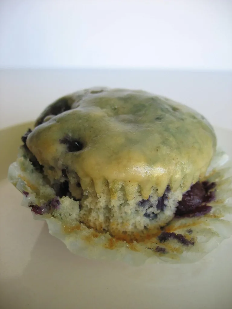 Blueberry Muffins with Double-D Donut Glaze