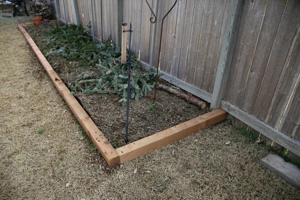 Easiest DIY Cedar Flower Bed You'll Ever Build