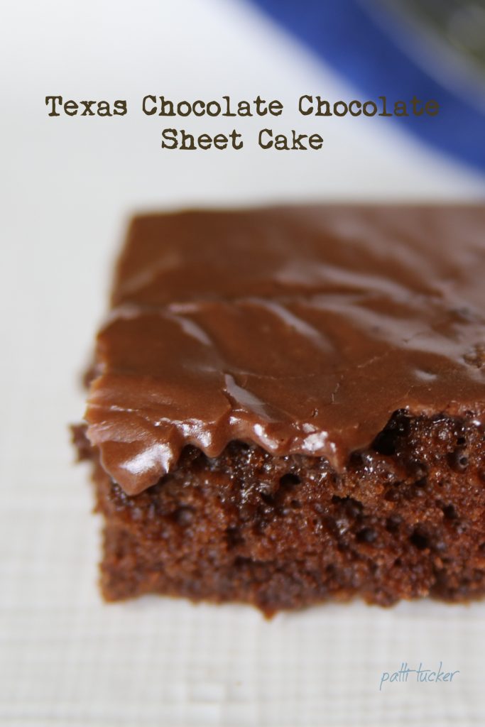 Texas Chocolate Chocolate Sheet Cake