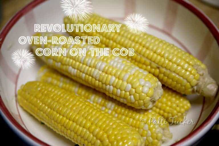 text graphic: Revolutionary Oven-Roasted Corn on the Cob