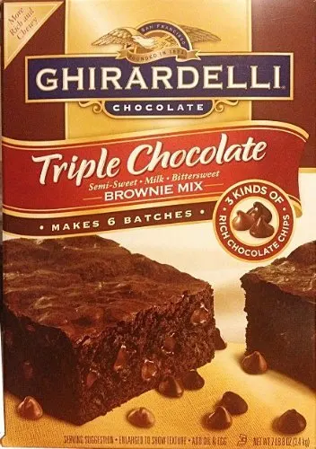 Ghirardelli Triple Chocolate mix.