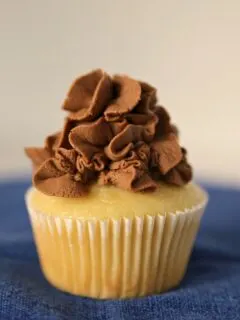 Buttermilk Cupcakes with Dark Chocolate Frosting