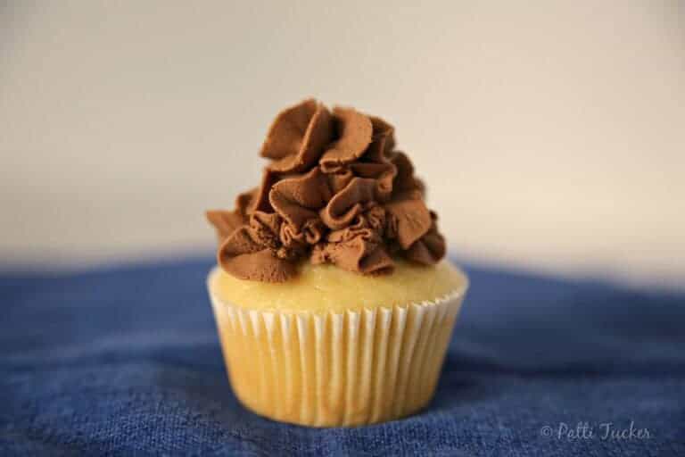 Buttermilk Cupcakes with Dark Chocolate Frosting