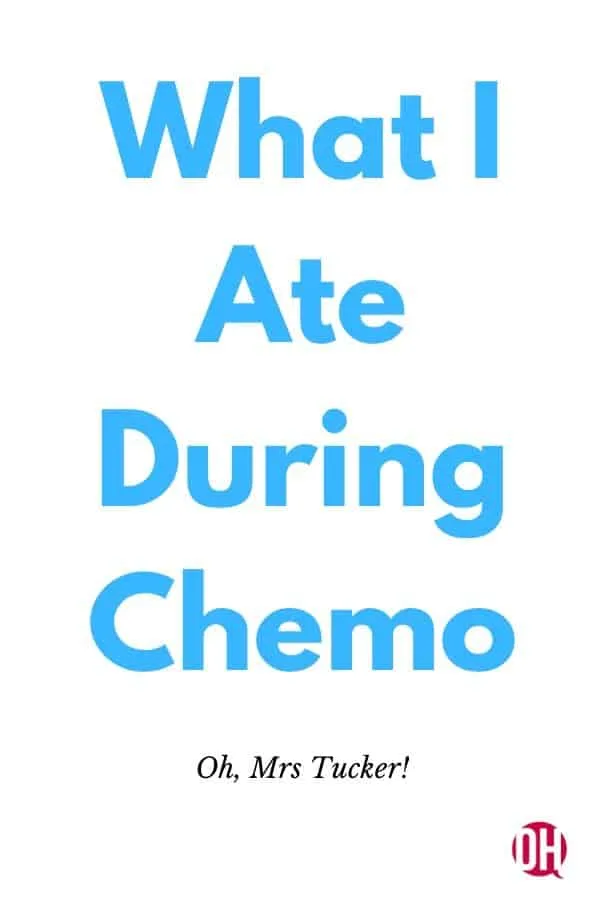 Graphic: what i ate during chemo