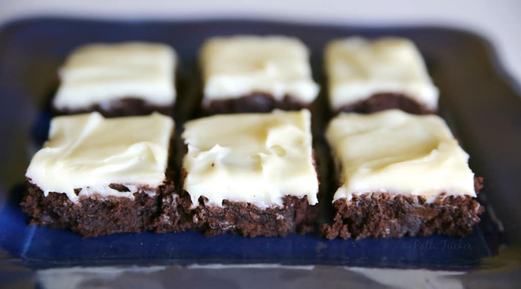 Double Fudge Brownies with Cream Cheese Frosting