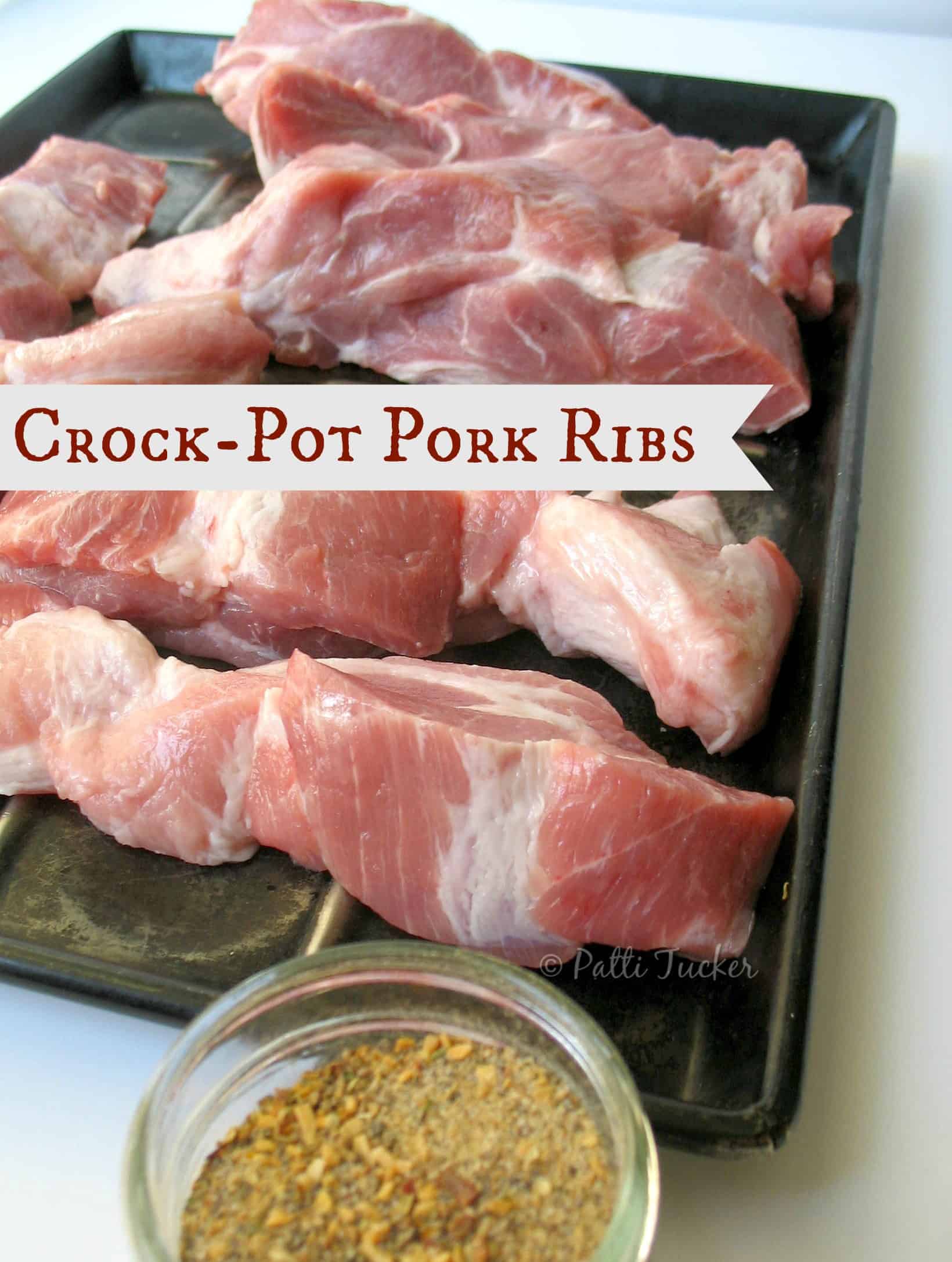 How To: Crock-pot Pork Shoulder Ribs