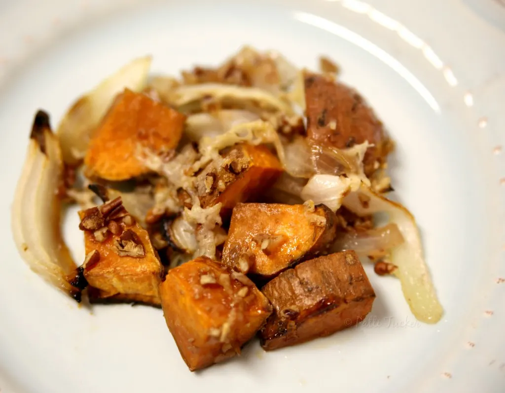 Roasted Sweet Potatoes and Onions