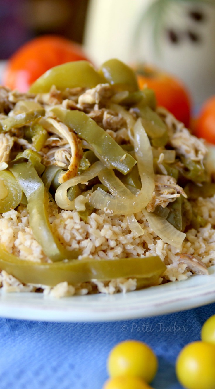 Slow Cooker Chicken Fajitas with Rice