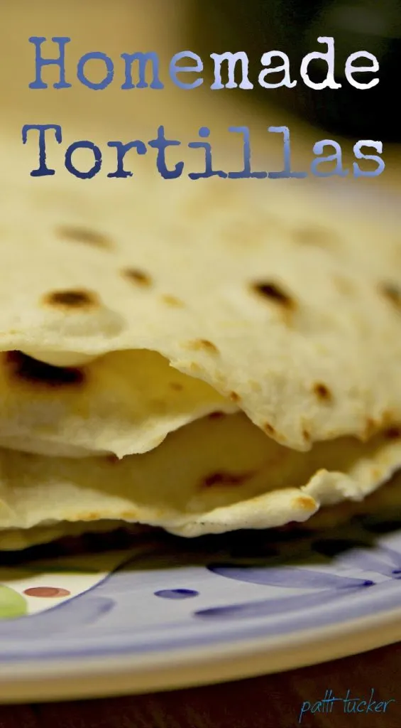 Homemade Tortillas with Coconut Oil on a plate