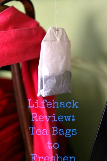 Tea Bags hanging in a Closets