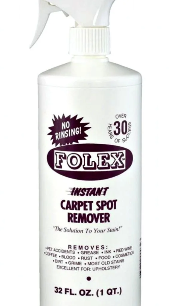 bottle of folex carpet spot remover