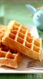 waffles on a white plate