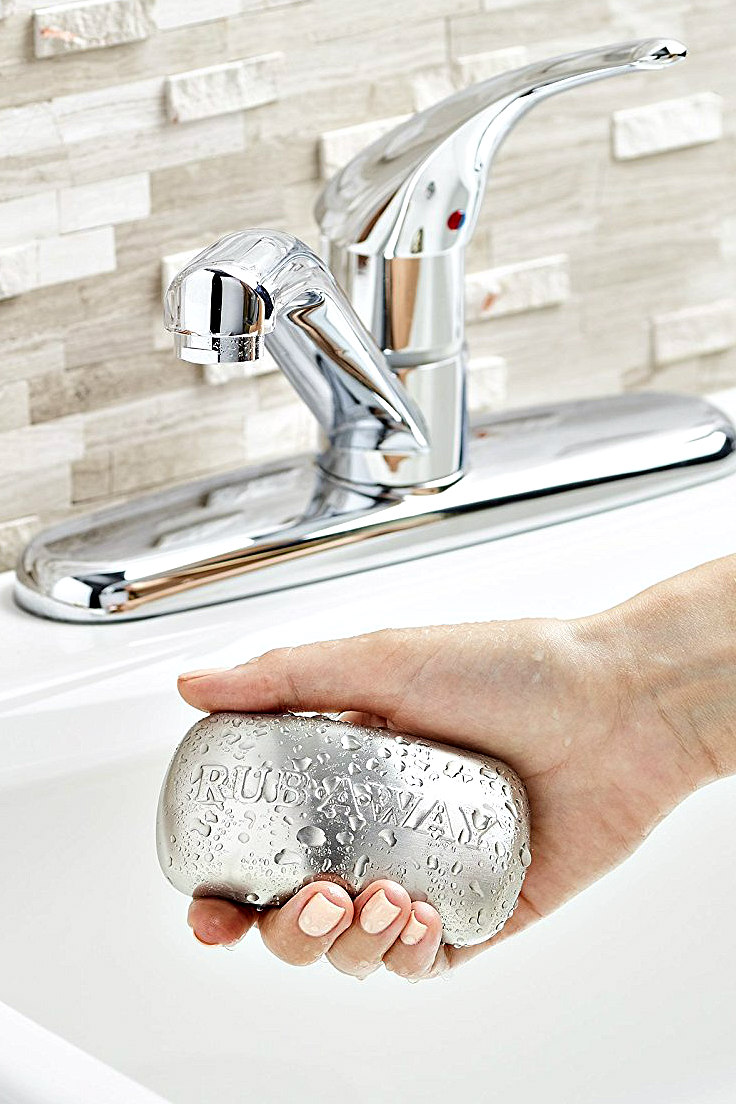 No More Rubbing Your Hands on the Kitchen Faucet!