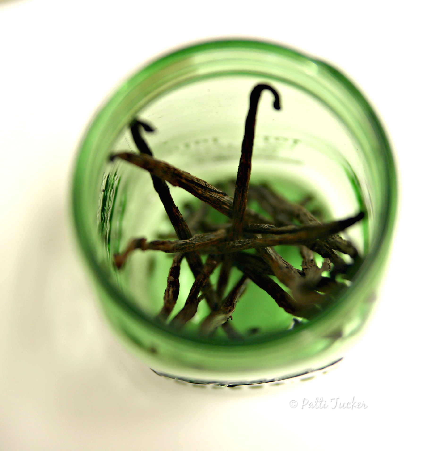 jar with vanilla beans in it
