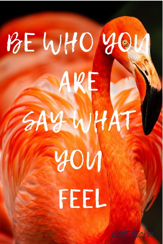 Time to Be Who You Are and Say What You Feel Inspirational quote