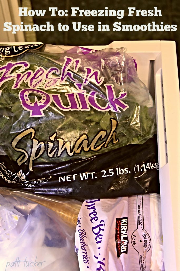 How To: Freezing Fresh Spinach to Use in Smoothies