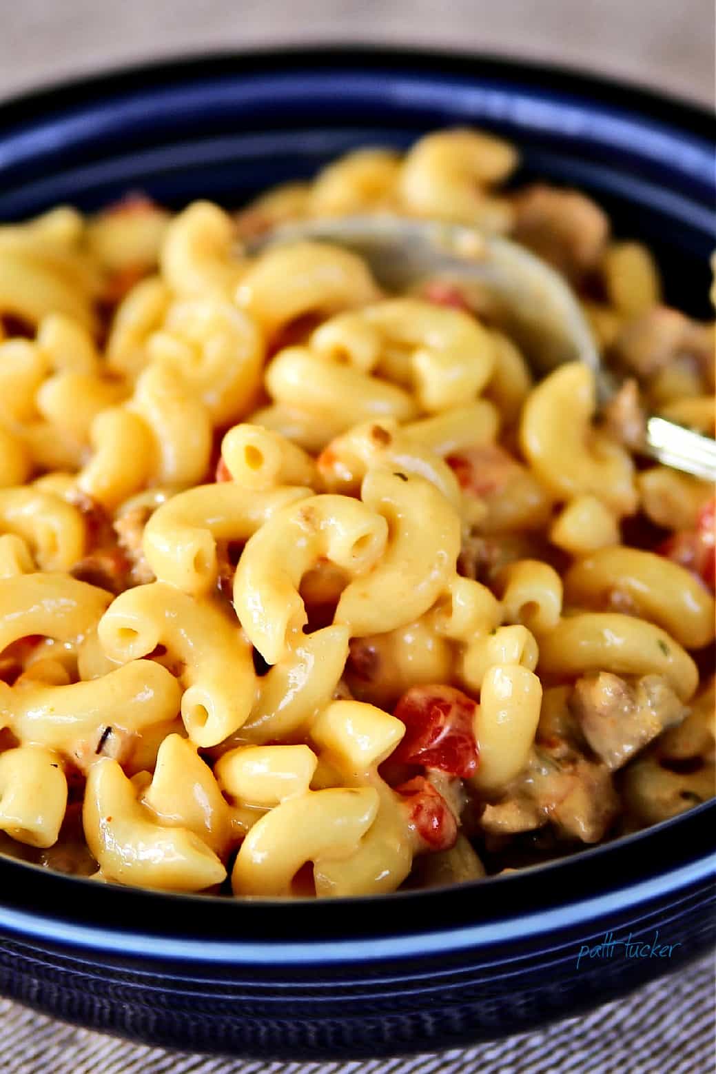 spicy mac and cheese in a bowl