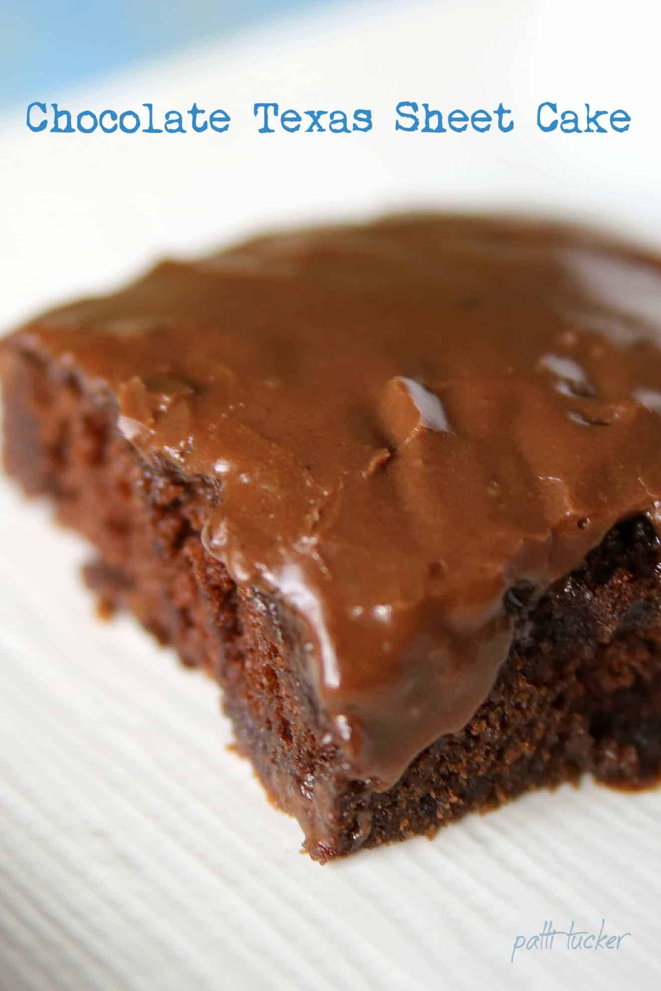 Grandma's Chocolate Texas Sheet Cake Recipe