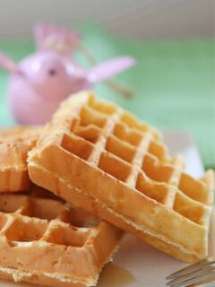waffles on plate