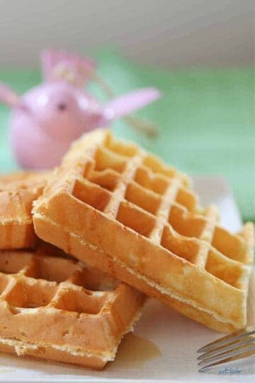 waffles on plate