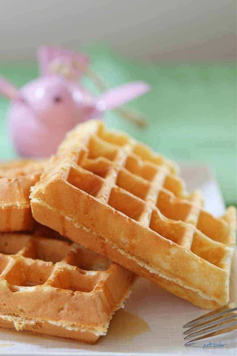 waffles on plate