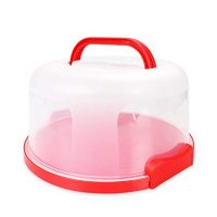Cake Carrier Holder Cover by Sweet Course Official Large Round Container with Collapsible Handles