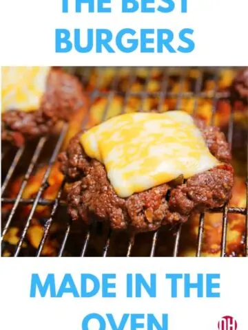 cheeseburger on a rack