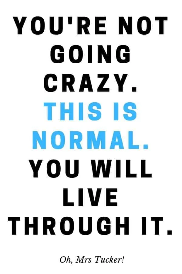 text graphic about perimenpause: you aren't going crazy. You will get through it. This is normal