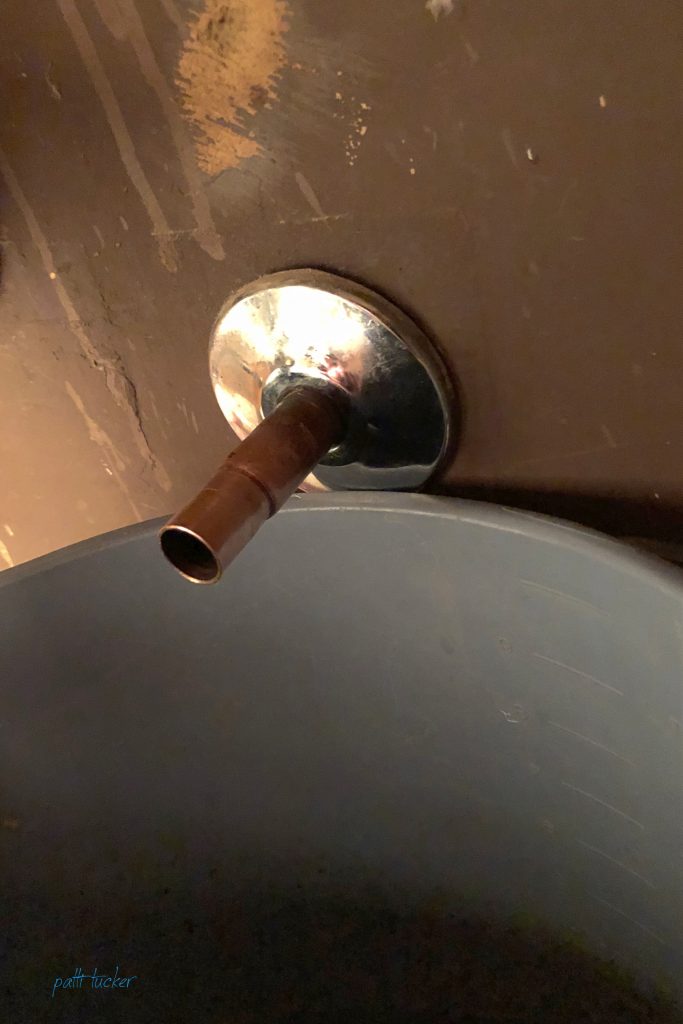 When the compression nut FINALLY came off, we realized we had ruined the copper tube for the new nut.