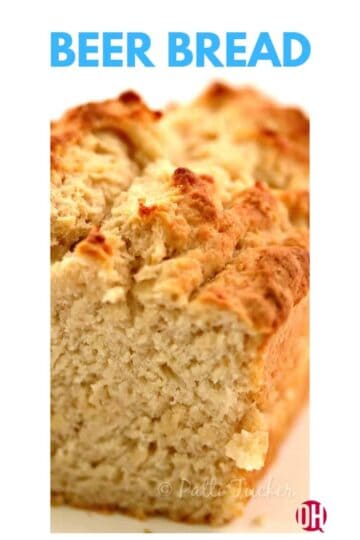 cut loaf of beer bread