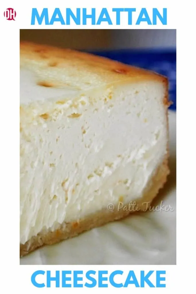 a closeup of a slice of cheesecake on a plate