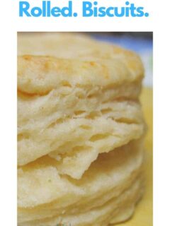 homemade rolled biscuit
