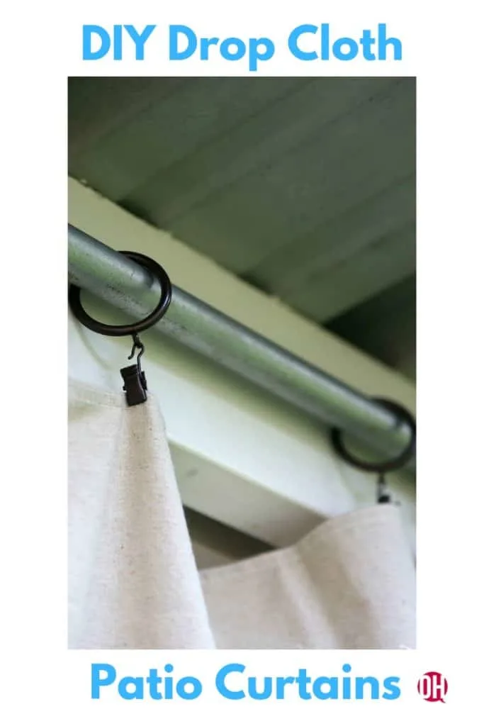 Inexpensive Patio Curtain Ideas, Outdoor Drop Cloth Curtains