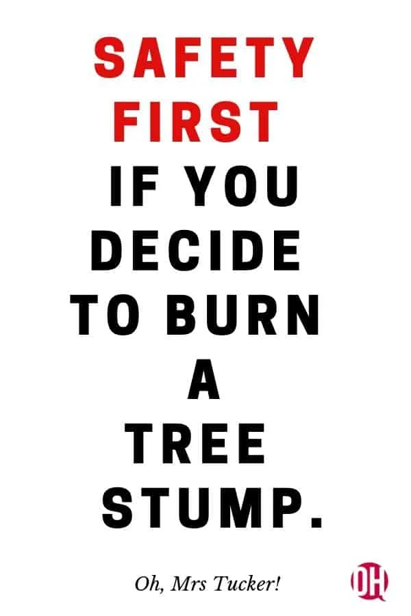 Diy Tree Stump Fire Pit Tutorial, Tree Stump Fire Pit Diy