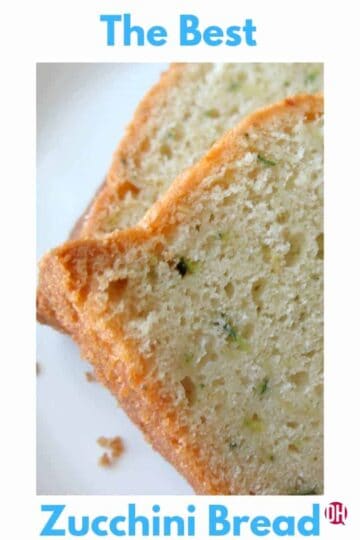 slices of Zucchini bread on a plate