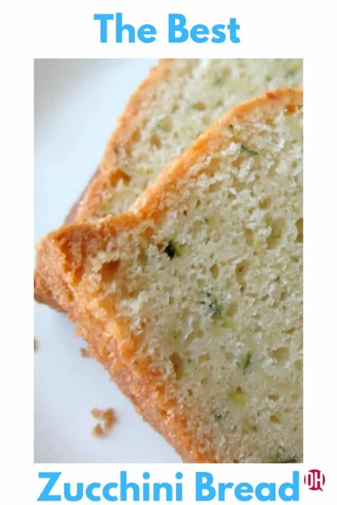 slices of Zucchini bread on a plate