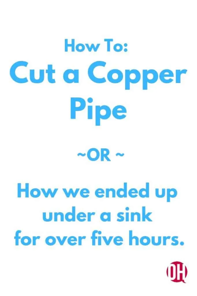 graphic about cutting copper pipe