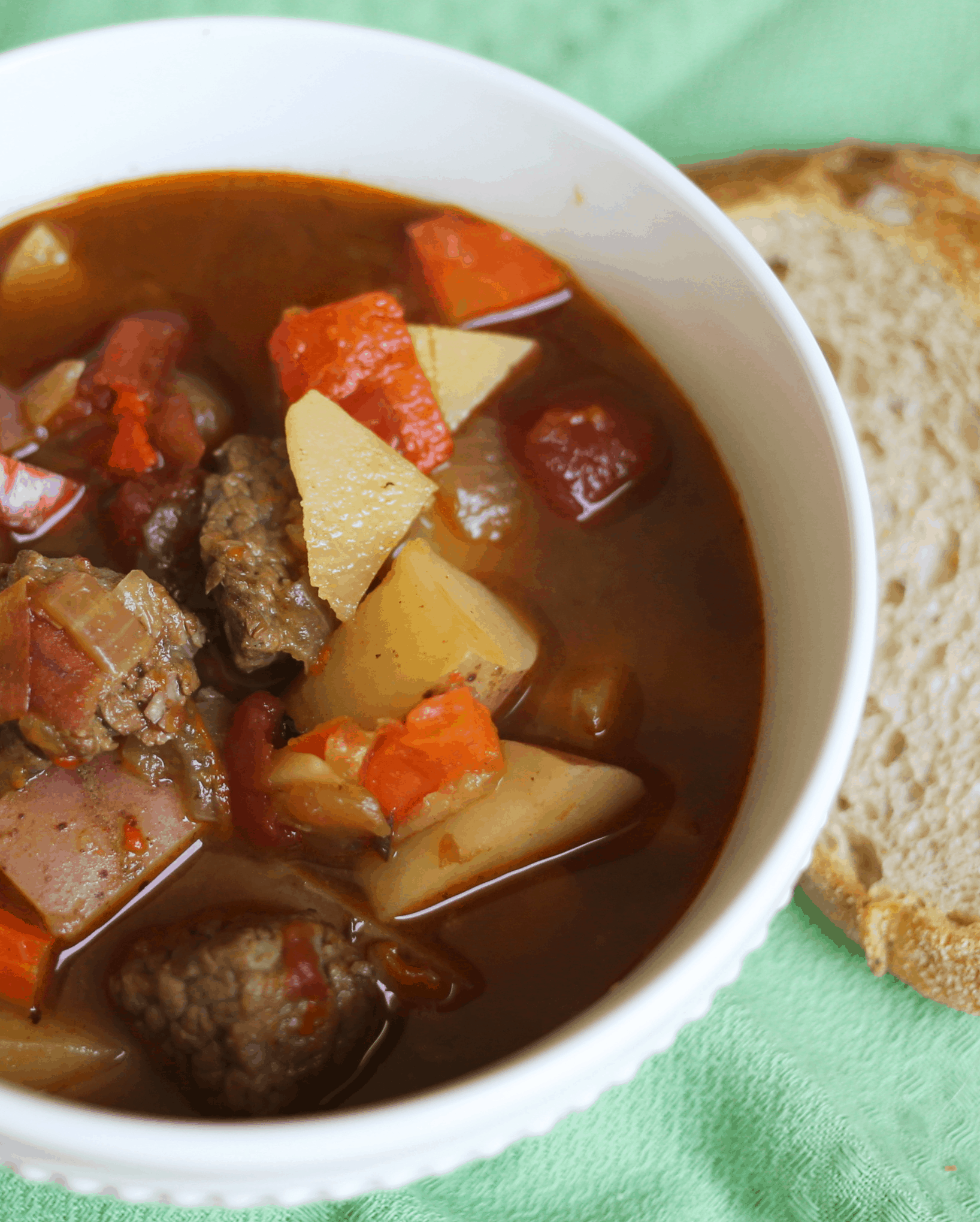 Goulash With Ground Beef and Bacon Rogers Tung1975