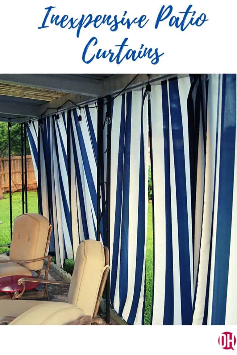 Inexpensive Patio Curtain Ideas